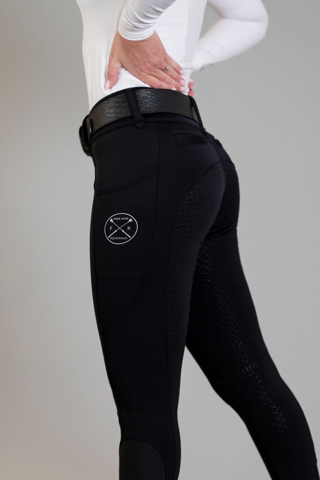 Black Heavyweight Winter Breeches | Full Seat or Knee Patch (Zip-Up)