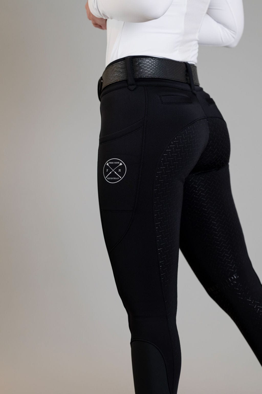 Black Heavyweight Winter Breeches | Full Seat or Knee Patch (Zip-Up)