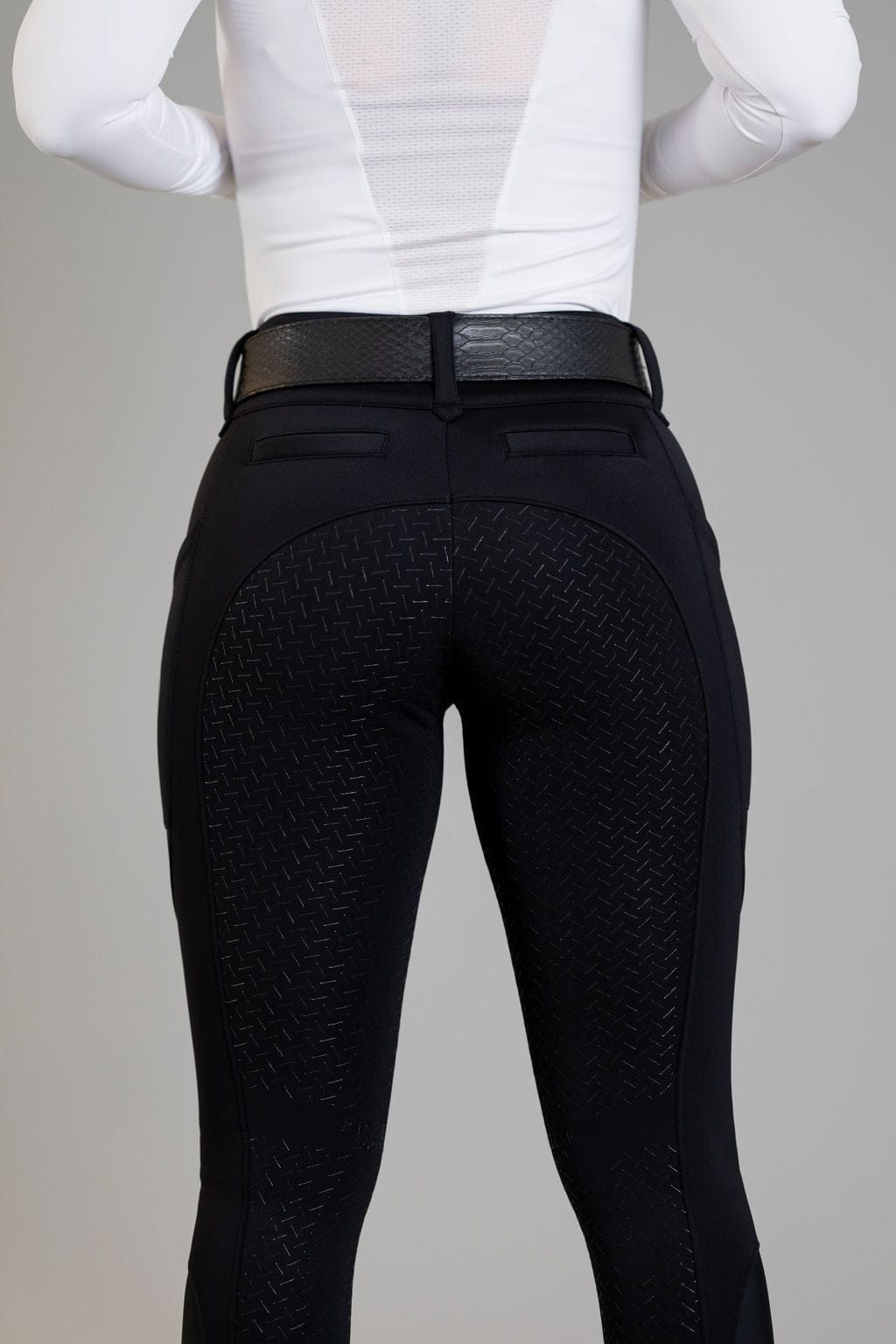 Black Heavyweight Winter Breeches | Full Seat or Knee Patch (Zip-Up)