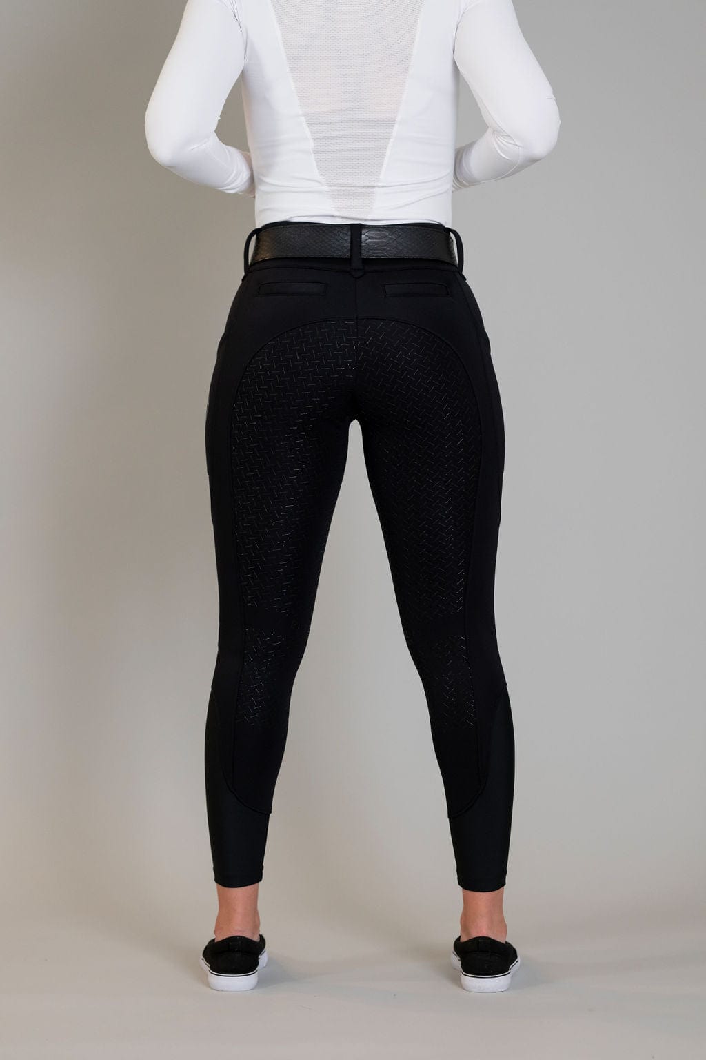 Black Heavyweight Winter Breeches | Full Seat or Knee Patch (Zip-Up)