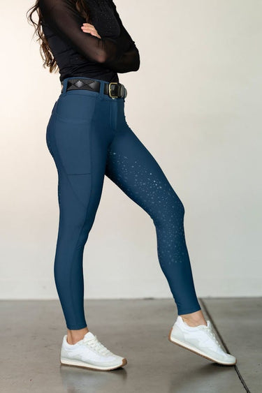 Celestial Lux Breeches | Emerald Blue