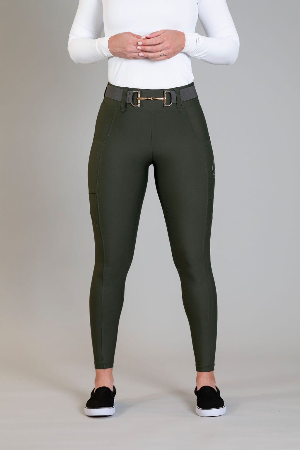 Olive Lux | Hybrid Full Seat Breech (Pull-On)