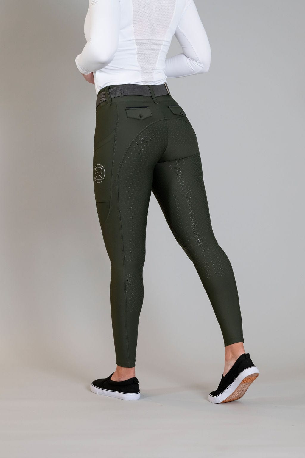 Olive Lux | Hybrid Full Seat Breech (Pull-On)