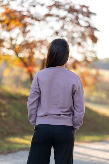 Crew Neck Sweatshirt | Lilac