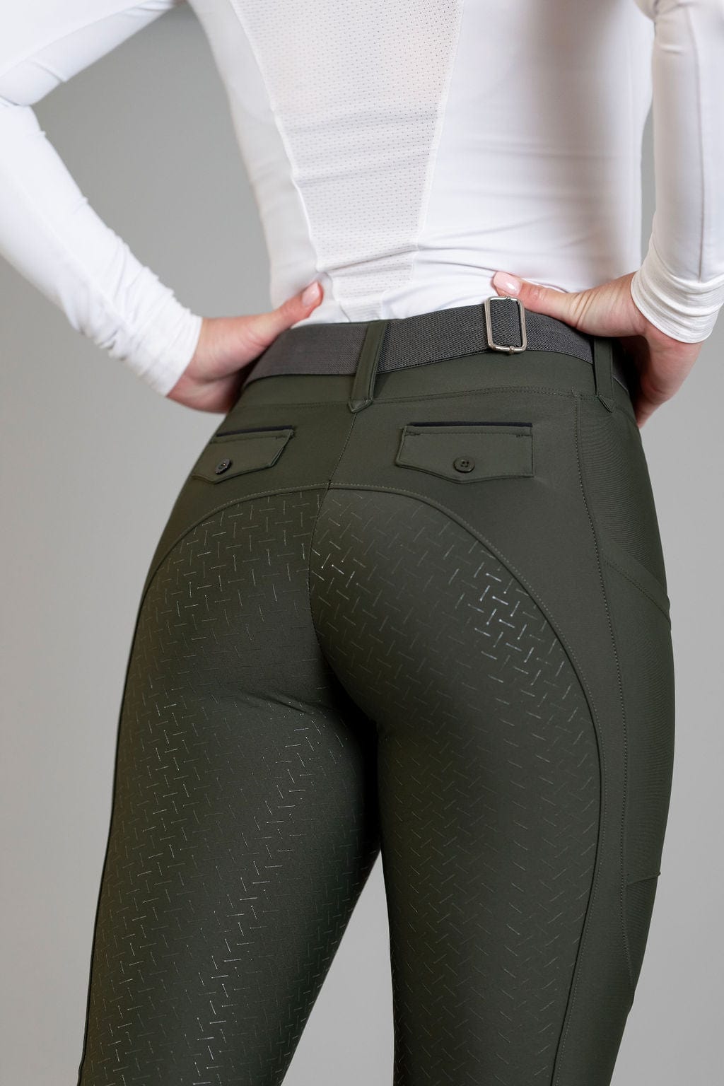 Olive Lux | Hybrid Full Seat Breech (Pull-On)