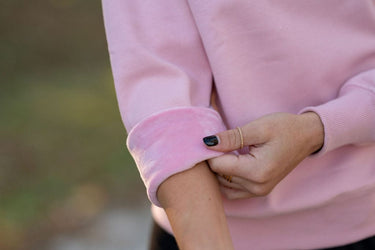 Plush Crew Neck Sweatshirt | Blush