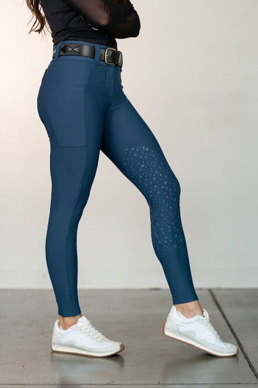 Celestial Lux Breeches | Emerald Blue
