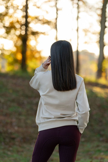 Crew Neck Sweatshirt | Sand