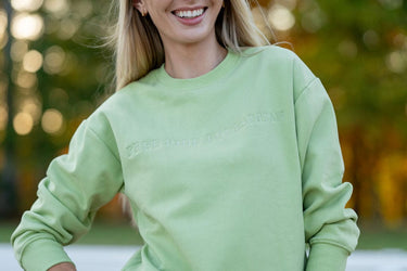 Plush Crew Neck Sweatshirt | Sage