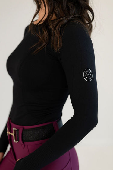 Seamless Long Sleeve Top | Black