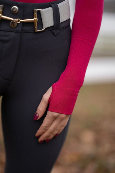 Seamless Long Sleeve Top | Raspberry