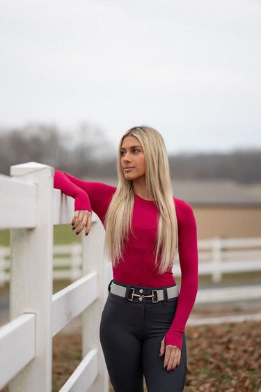 Seamless Long Sleeve Top | Raspberry