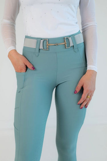 Lux Hybrid Breeches (Pull-On) | Full Seat | Beachy Green