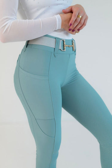 Lux Hybrid Breeches (Pull-On) | Full Seat | Beachy Green