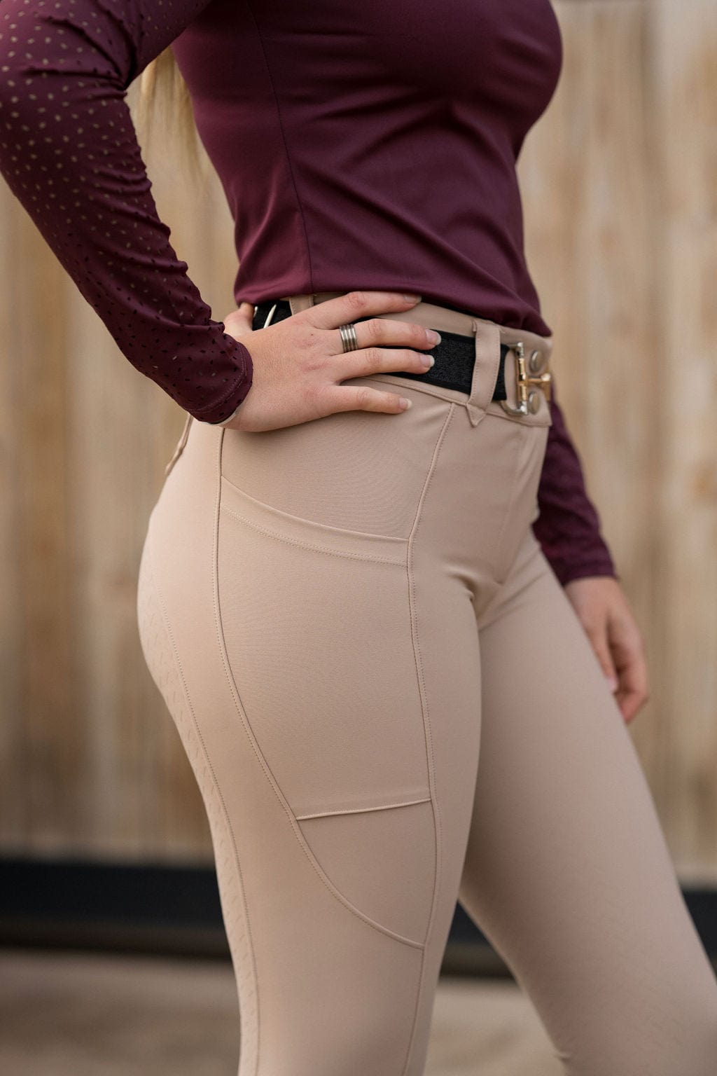 Beige Lux | Full Seat or Knee Patch Breech (Zip-Up)