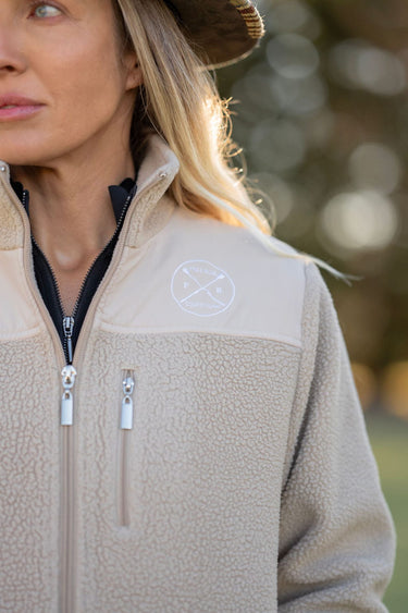 Teddy Zip-Up | Beige