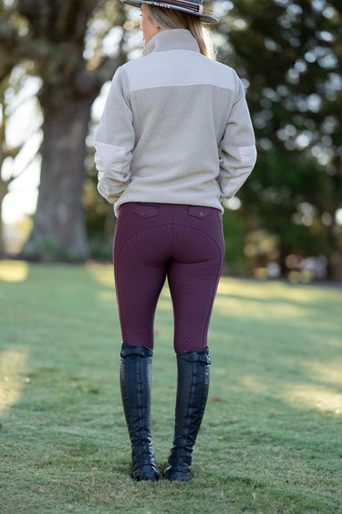 Lux Hybrid Breeches (Pull-On) | Full Seat | Merlot