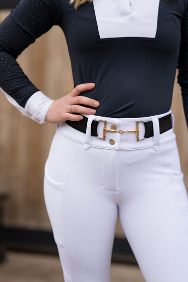 Heavyweight Zip Winter Breeches | White