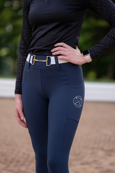 Lux Hybrid Breeches (Pull-On) | Full Seat | Navy
