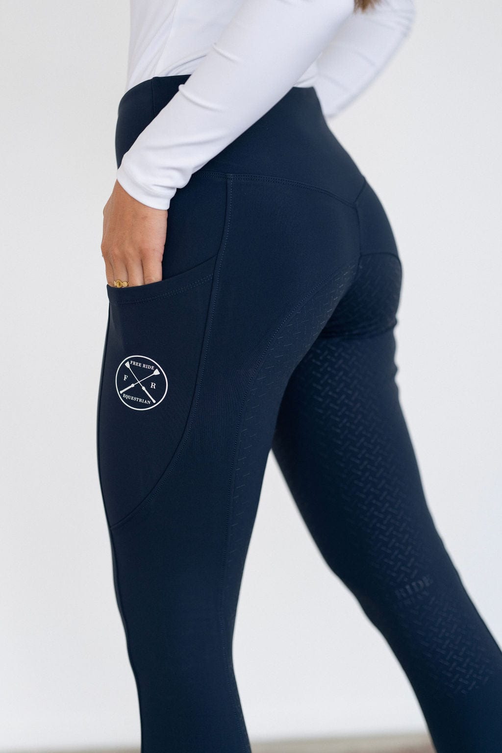 Navy Midweight Winter Leggings | Full Seat