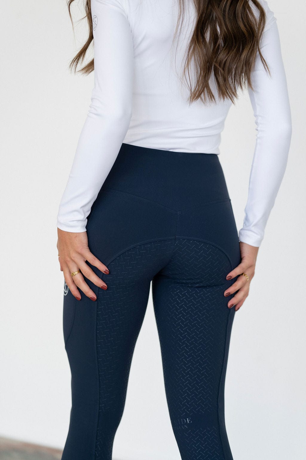 Navy Midweight Winter Leggings | Full Seat