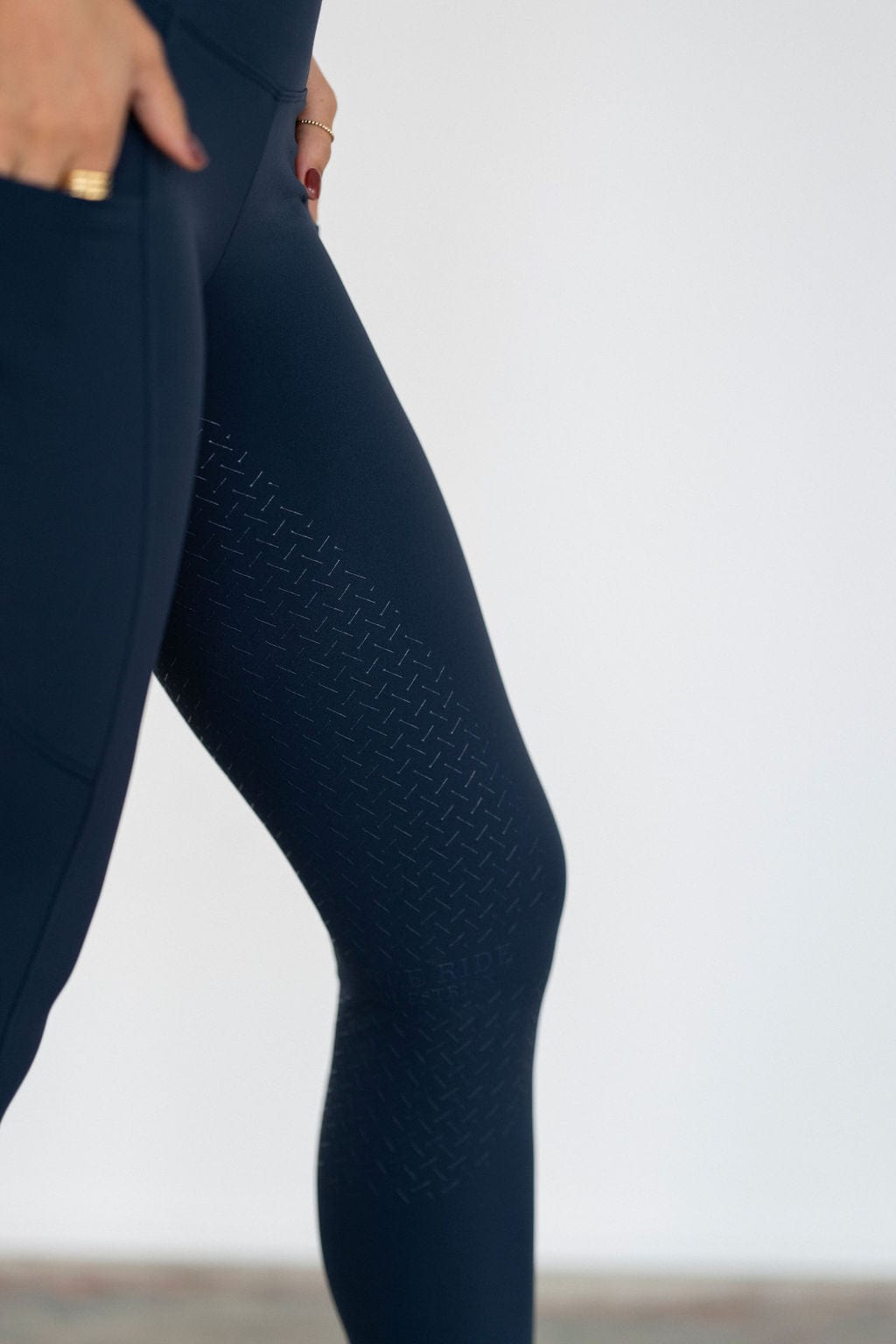 Navy Midweight Winter Leggings | Full Seat