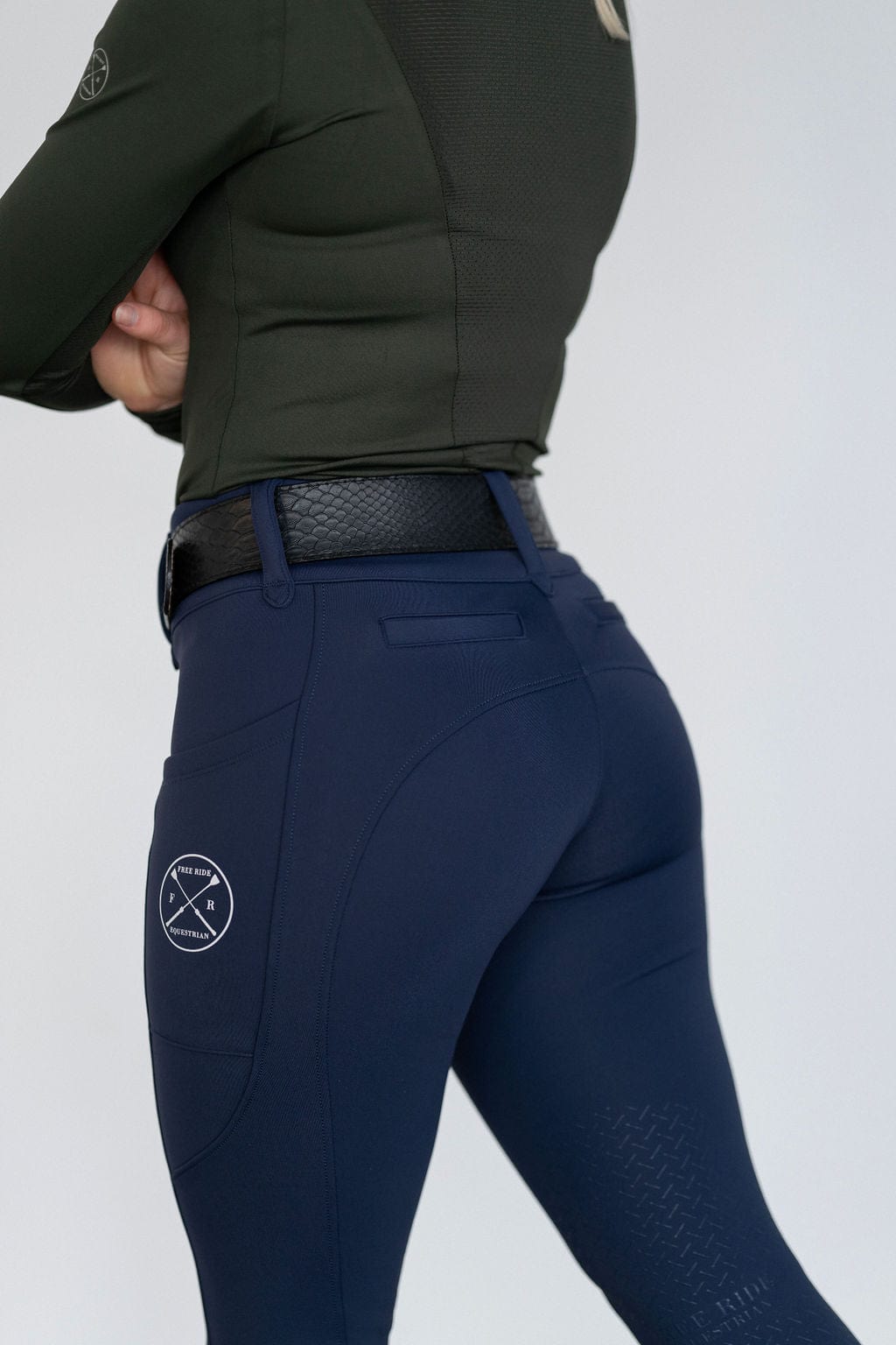 Navy Heavyweight Winter Breeches | Full Seat or Knee Patch (Zip-Up)