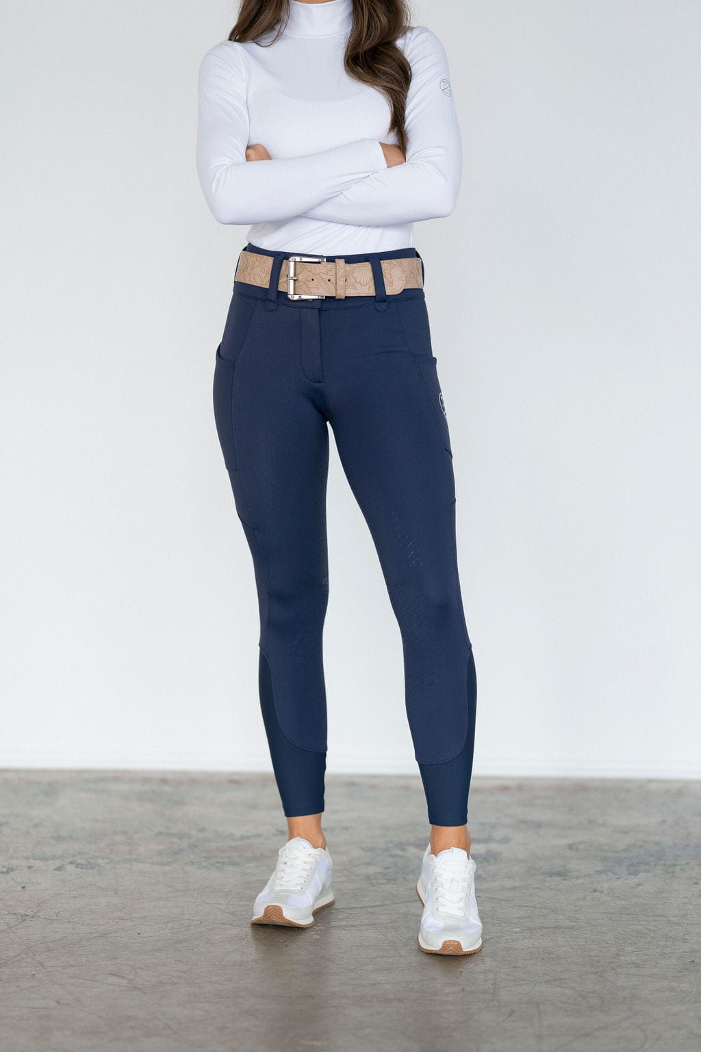 Navy Heavyweight Winter Breeches | Full Seat or Knee Patch (Zip-Up)