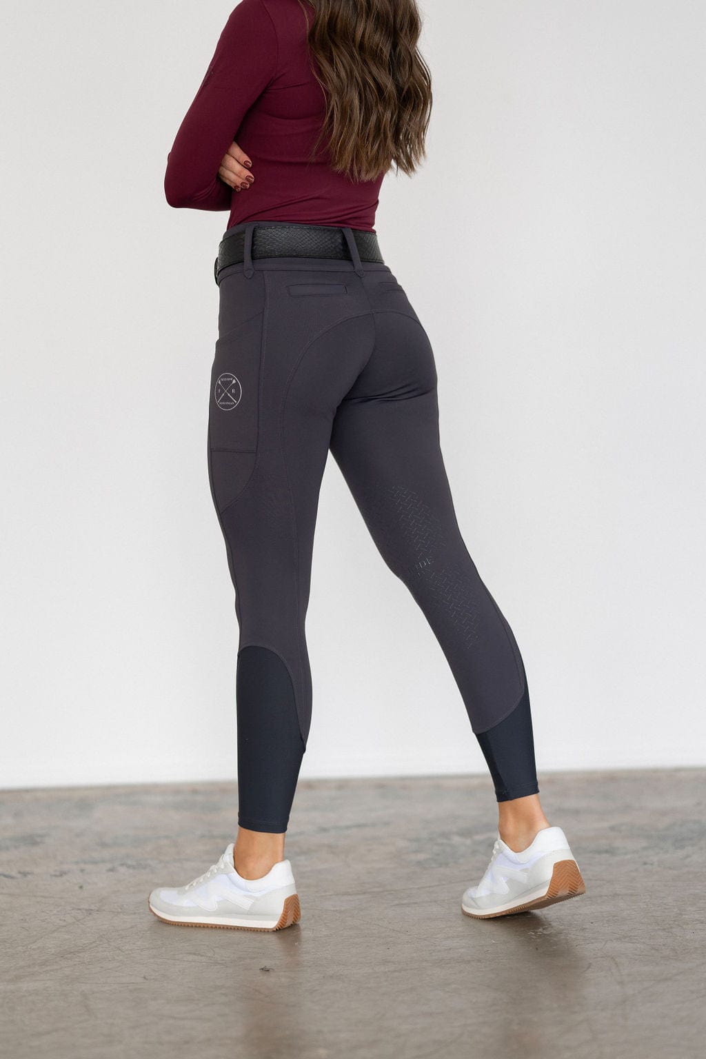 Charcoal Heavyweight Winter Breeches | Full Seat or Knee Patch (Zip-Up)