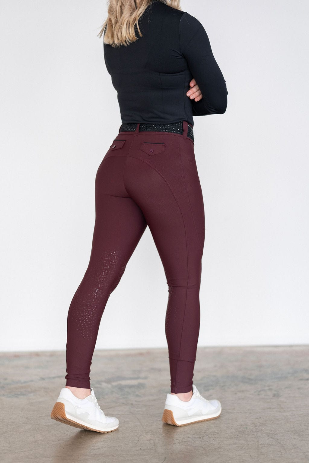 Merlot Lux | Full Seat or Knee Patch Breech (Zip-Up)