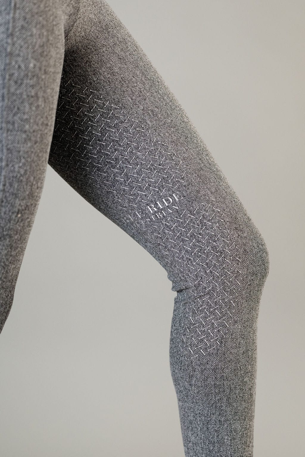 Grey Tweed Lux Hybrid Breech | Knee Patch and Full Seat