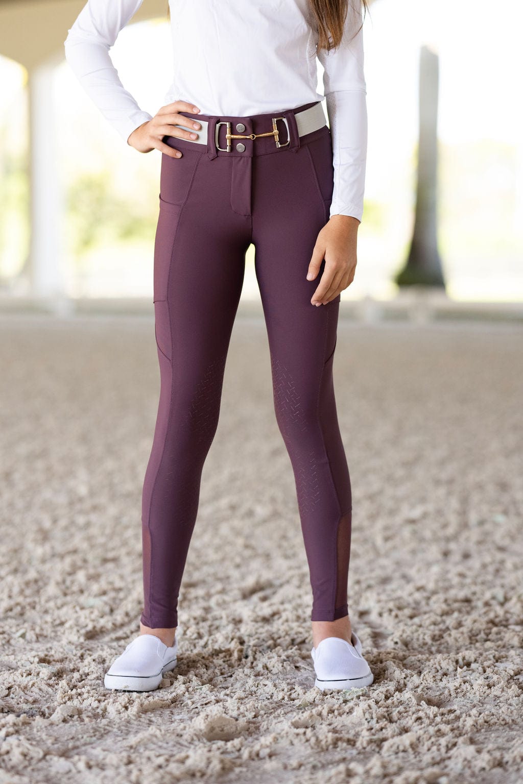 Plum Lux | Full Seat or Knee Patch Breech (zip-up)