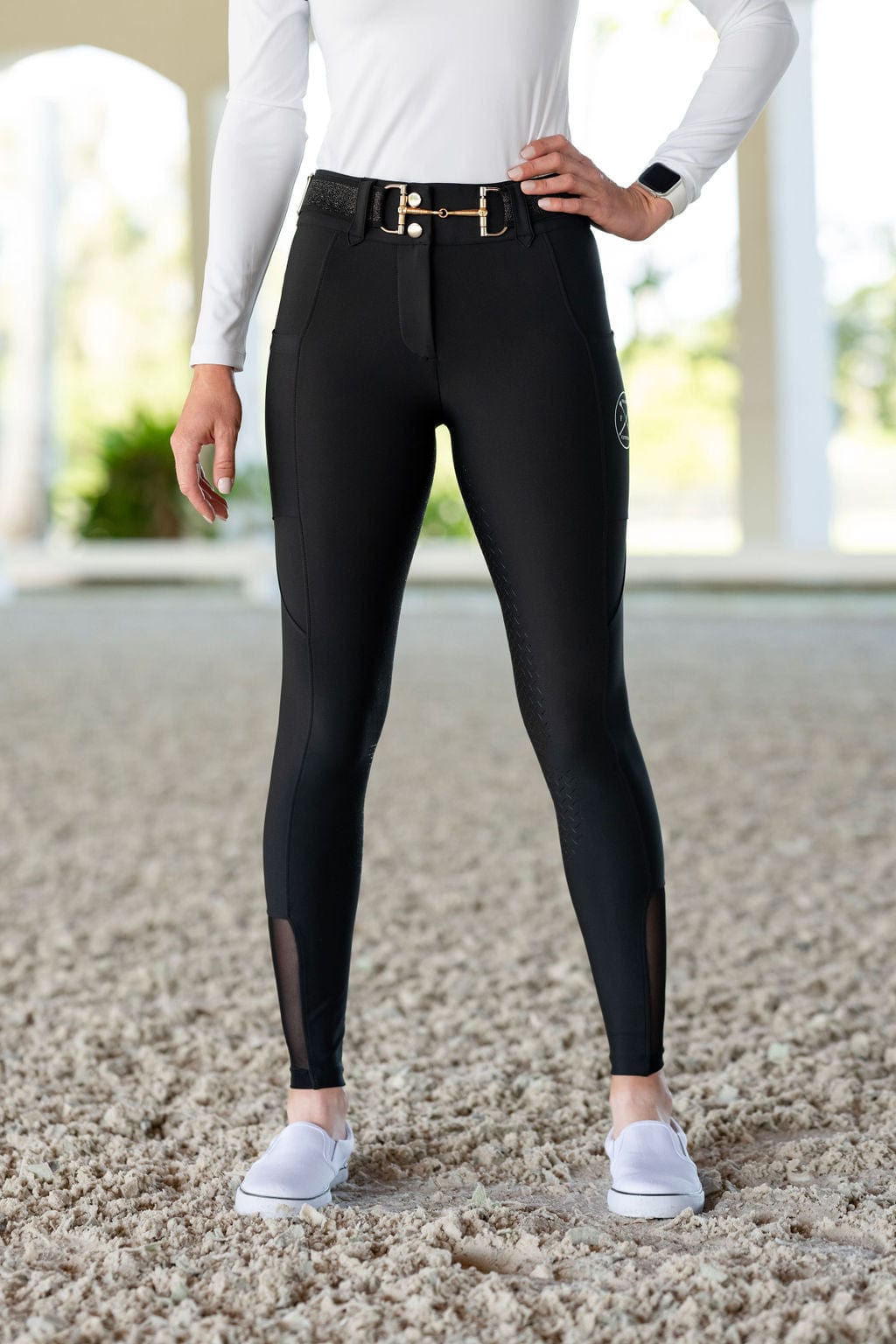 Black Lux | Full Seat or Knee Patch Breech (zip-up)