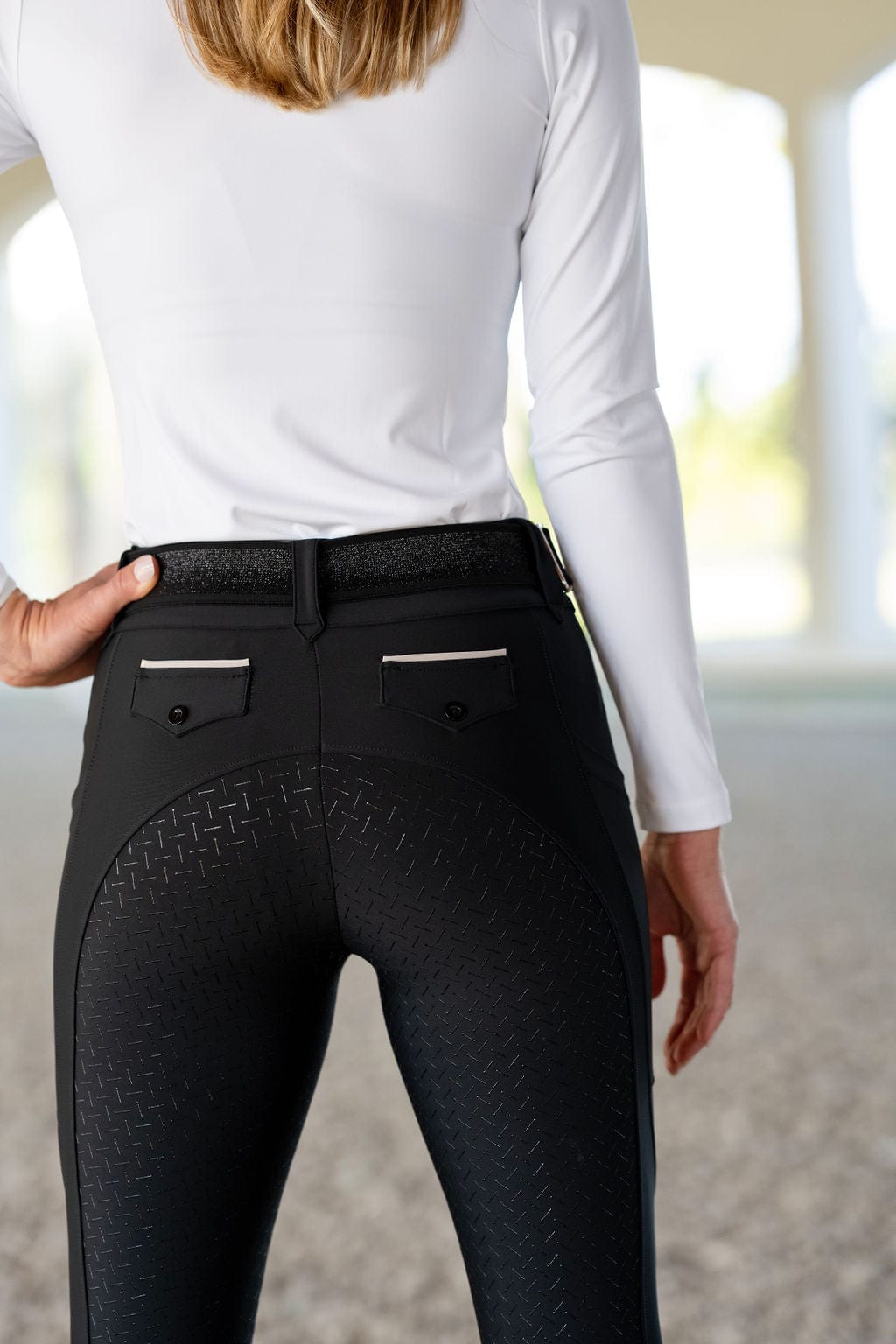 Black Lux | Full Seat or Knee Patch Breech (zip-up)