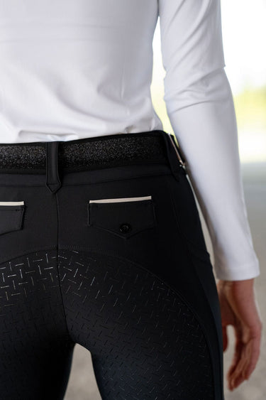 Lux Hybrid Breeches (Pull-On) | Full Seat | Black