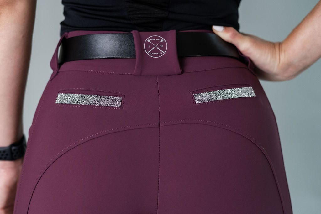 Plum Sparkle PRO 2.0 Athletic Breech | Full Seat or Knee Patch