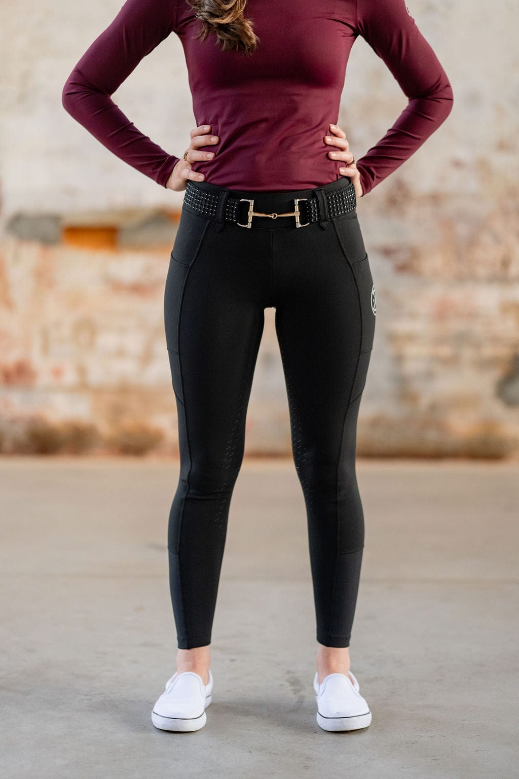Winter Breech in Black | Full Seat and Knee Patch (final sale)