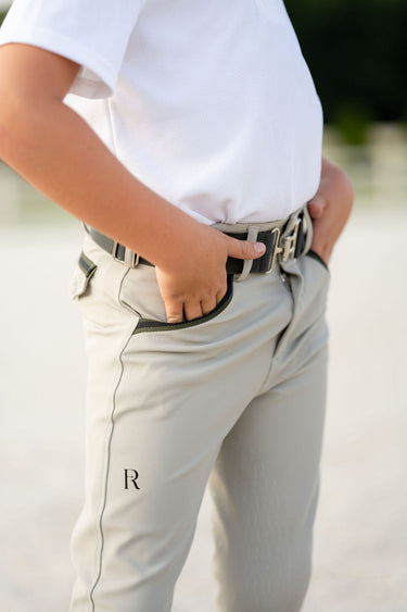 Boys Pro Knee Patch Breeches | Beige