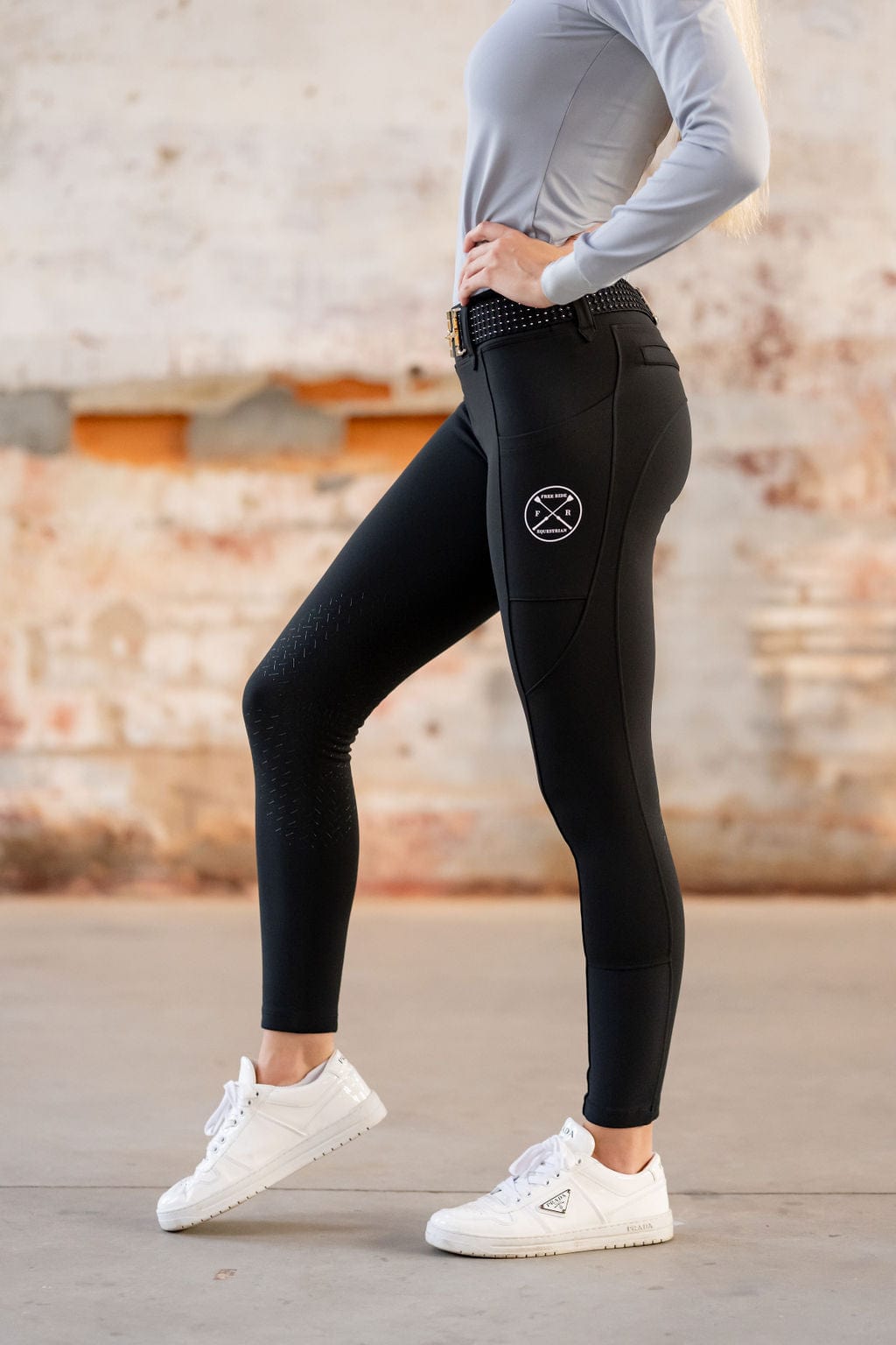 Winter Breech in Black | Full Seat and Knee Patch