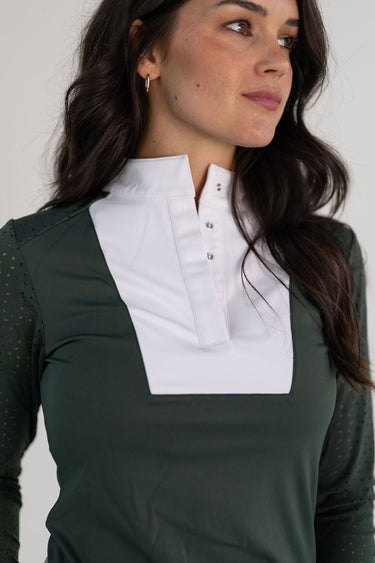 Amelia Show Shirt | Hunter Green