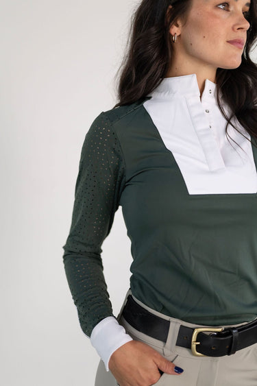Amelia Show Shirt | Hunter Green