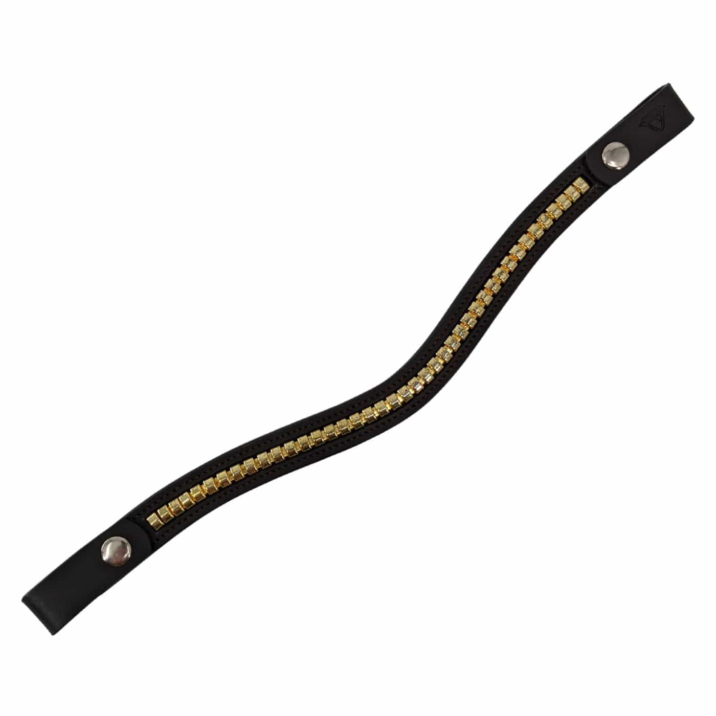 Antique Gold Clincher Browband