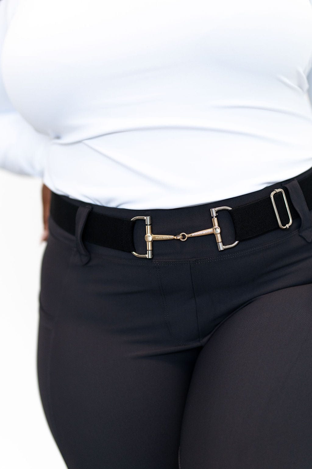 Black designer clearance belt