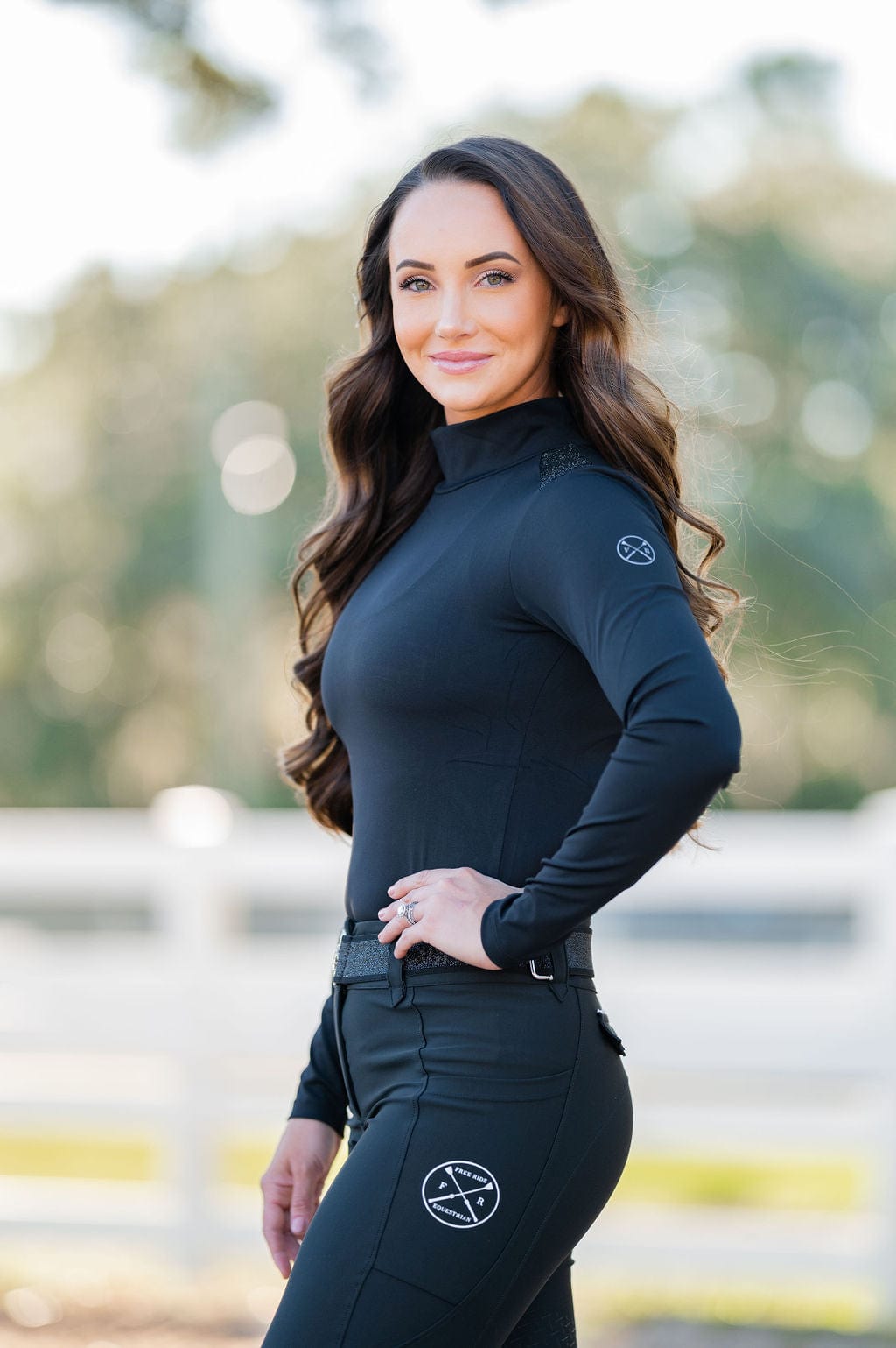 Eliza Base Layer Black XL Free Ride Equestrian